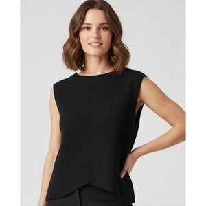 Oska Merino Wool Sleeveless Black Top size 0 Small